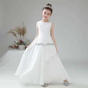 Flickans klänningar DideyTtawl riktiga bilder Chiffon Flower Girl Dress for Wedding Party First Communion 2023 Little Bride Gowns Junior Bridesmaidl231222