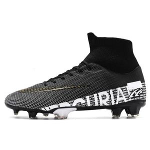 Zhenzu Tamanho 3545 Men Boys Sopetes Sones Boots Football Boots High Cosques Cleats Training Sports Sneakers 231221