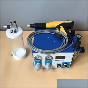 Professionelle Sprühpistolen Labor Labor verwenden elektrostatische Pulverbeschichtungsausrüstung mit Mini-Becher Fludized Hopper Experiment Hine Kit HT-302th Drop DIGM