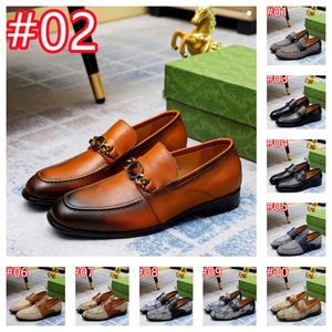 30 Modelluxurious Scarpe formali per uomini di alta qualità Designer in pelle genuina Social Lace Up Man Wedding Abito da sposa Abito a colore misto di colore addulto