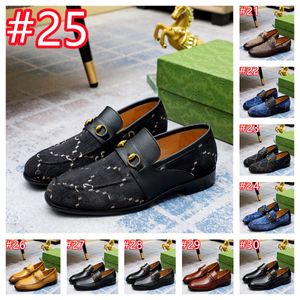 30Style Luxury Brand Real Leather Fashion Men Business Designer Dress Powery Black Shoes Party Flat