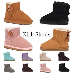 Australia Buty dla dzieci Uggskid mini boot designerskie buty Kobieta róża zima maluch maluch dla dzieci dziewczęta but na straży platforma enfant niemowlę młode botki