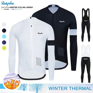 Maglie da ciclismo 2023 maschile set inverno in pile termica manica lunga campata per biciclette in bicicletta Ropa Ciclismo 231221