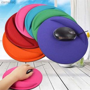 Mouse almofadas de pulso repousa 1pc Round Round Port Game Rys Mat Pad para computador PC laptop mousepad macio Soild colorl231221