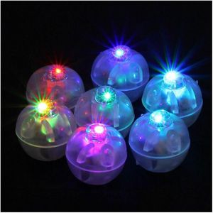 Altre forniture per feste festive Nuove arrivano rotonde a forma rgb mini lampade a sfera lampeggianti luci palloncini bianchi per feste di Natale weddin dhem7