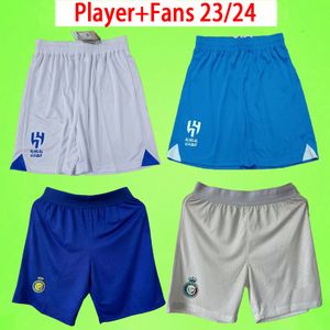 2023/24 Soccer Shorts for Men, Breathable Football Pants for Ronaldo, Neymar, Benzema, Mane, Neves, Kante, Al Hilal, Nassr FC, Ittihad Home, Away, Third Fans