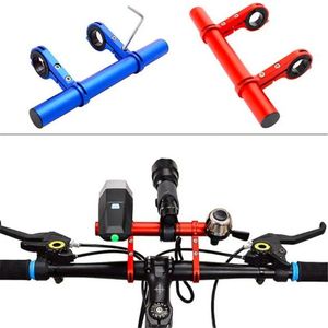 Racks 10pcs Bicicleta Guiador Suporte Estendido Bicicleta Farol Mount Bar Suporte de Computador Lanterna Lâmpada Suporte Rack Liga Fibra Stand