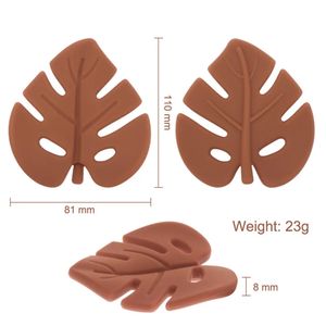 510pc Baby Tree Leaf Silicone Teether born Molar Soother Infant Teething Chewing Child Toy Shower Gifts for kids 231221