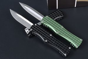 Promotion High End M7694 AUTO Tactical Knife D2 Satin Blade CNC Anti-slip 6061-T6 Handle EDC Pocket Gift Knives With Nylon Bag