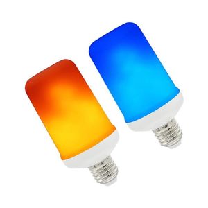 Glödlampor E27 Flameffekt LED -ljusemulering eld flimmer flamelösa lampor för semesterfest julbelysning296o