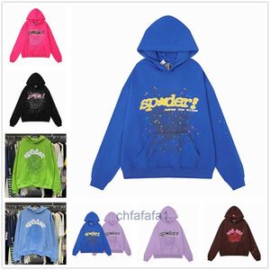 2023 Pink Blue SP5DER 5555555 Hoodie Mens Womens High -Caffice Number Number Puble Pryptry Graphic Spider Weathirts Top NPF2 KE5F