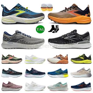 New Brooks Glycerin 20 GTS Brook Cascadia 16 Scarpe da corsa per Mens Women Triple Black White Mesh Anti-Skid Outdoor Jogging Sneaker Sneaker Sports Allenatori