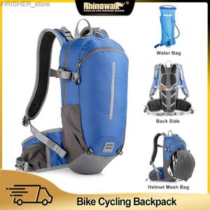 Outdoor -Beutel Rhinowalk Fahrrad Radfahren Rucksack12L Tragbarer Straßenkreislaufbeutel Outdoor Sportklettern Wanderbeutel Hydratation Rucksack Wasser Bagl231222