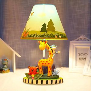Lamps Children's animal table lamp bedroom bedside lamp creative cute warm cartoon boy decorative lights giraffe ZT0050