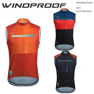 Magliette ciclismo Magliette RAUDAX Uomo Giacca a vento Gilet da ciclismo Senza maniche Maglia da ciclismo antivento MTB Bici da strada Magliette Gilet Antivento Cyc