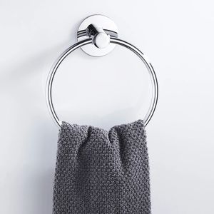 Self Adhesive Towel Rings Stainless Steel Round Bathroom Towels Holder Wall Mounted Hand Rails for Kitchen Bath Room 231221