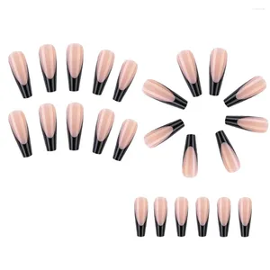 FALSE NAILS BUTTERFLY NAIL FRANSKA MANUAL PRESSING SLEARE RESISTANT SET kommer inte att skada händerna lätt att applicera med rustningar