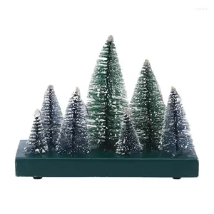 Party Decoration Luminous Mini Christmas Trees Vackra Small Artificial Xmas Tree With Colorful Lights Combination Ornaments Decor