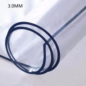 Transparent PVC -bordsduk 3,0 mm tjockt skyddsskydd Tabelduk Transparent vattentät bordsvoljefast bord täcker hem 231221