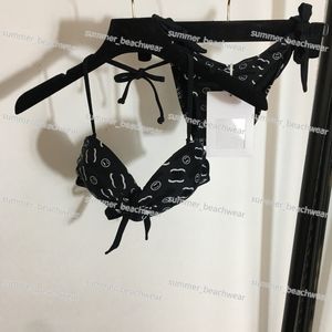 Mulheres Swimwear Designer Sexy Maiô Praia Halter Impresso Biquíni Para Praia Surf Biquíni Para Casais De Verão