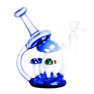 Heady Glass Bongs Hookah/Shroom Retro Mushrooms Water Pipe 14mm Bong