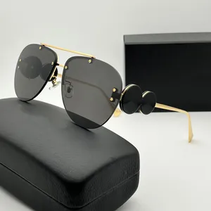 Sonnenbrille für Männer Frauen Designer 2250 Style Anti-Ultraviolett Retro Eyewear Plate Oval Lens Zufall Box