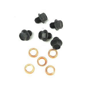 Andra bildelar 5 Set Oil Drain Plug Bolt Screw Crush Tvättmaskiner Gacket 11026-01M02 för Teana Tiida Qashqai Drop Delivery Automobiles DHS8E