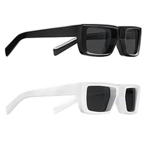 Mens Womens Runway Sunglasses SPR 24y Black and White Classic convexo estereoscópico de espessura estilo de verão Casual Beach férias A217V