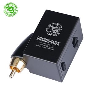 Machine Dragonhawk Lcd Mini Wireless Battery Power for Tattoo Pen Hine Rca Cord Permanent Makeup Power Supply Supplies