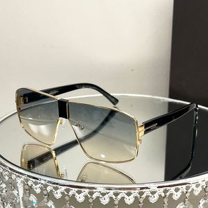 Tom okulary przeciwsłoneczne Ford Metal Frame Style Designer Men Rimless Oversited Glasses Małe luksusowe damskie okulary przeciwsłoneczne klasyczne oryginalne pudełko