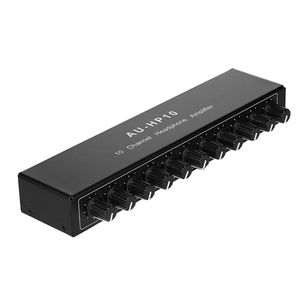 Amplifikatör Stereo Kulaklık Amplifikatör Çok Kanallı Ses Distribütörü Bağımsız Kontrol NJM4556A DC1224V 1 Giriş 10 Çıkış