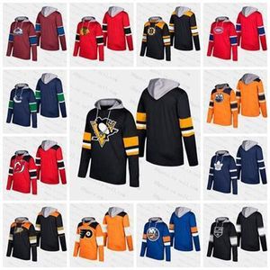 2019 Erkekleri Özelleştir Kadın Gençlik Boş Oiler Pittsburg Leafs Şeytanlar Çığ Bruins Blackhawks Stars Rangers Pullover Silver Hoodie Jersey