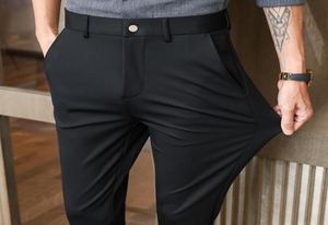 Blackdark Blue Spring Summer Suit Pants for Men Absteming 2022 Slim Fit Business Casual Wear Formale 366112661