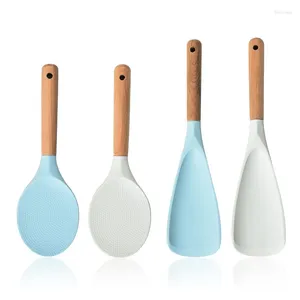 Backwerkzeuge 1PC Nordisch minimalistischer Stil Silikonreis Löffel Nicht -Stick -Topf -Entenschnabelschaufel Kochen Küchenutensilien