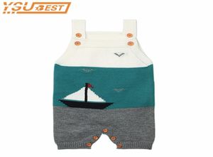 Baby Knitted Clothes Little Girls Summer Romper Cute Sleeveless Toddler Boys One Piece Jumpsuits Infant Kids Overalls 2104298401582
