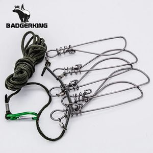 Werkzeuge 5 Meter Kukan Fish Lock Fliegenfischen Zubehör Edelstahl Fischhalter Meer Fluss Outdoor Sport Camping Angelgerät