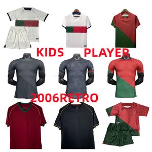 22 23ポルトガルサッカージャージJoao Felix Pepe Bermardo B.Fernandes Camisa de Futebol Home Away 3番目のフットボールシャツMen Kids Kit Portuguese