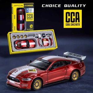 Electric/RC Car CCA MSZ 1 42 2018 Ford Mustang GT Alloy Toy Car Model Racing Alloy Assembly Series Sports Car Modification Accessories GiftL231223