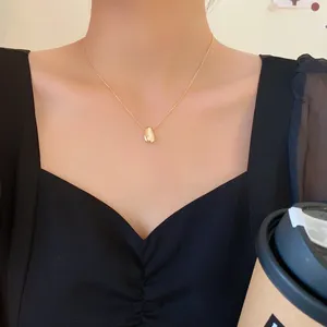 Anhänger Halsketten Retro kreisförmige ovale Halskette unregelmäßige Ellipse Choker Polish Geometrie Charme Schmuck Geschenk für Mädchen