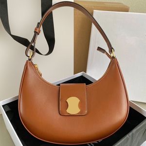 Custodie AVA da donna Mezza Luna Borse firmate nere Borsa a tracolla con tracolla Borse tote ascellari Moda uomo Pochette in vera pelle da viaggio Anche moda a specchio