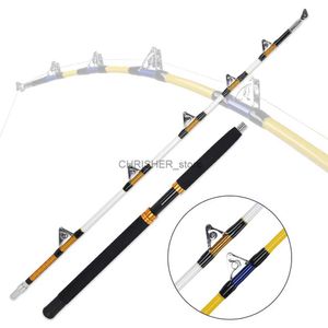 Båtfiskestavar Trolling Fishing Rod Heave Strong Boat Rod 1,65m/1,8m 2 Sektioner Big Game Saltwater Jigging Rod 50-100lbs/80-100 lbs/100-200 lbsl231223