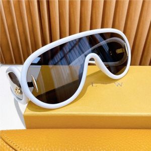 Luxury designer sunglasses loewee large frame pilot sports lunette de soleil men women Goggle cool glasses R7q6#