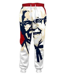 Komik KFC Albay 3D Joggers Pantolon Erkekler Rahat Gevşek Pantolonlar Dipler Men039s Unisex Hip Hop Stil Pantalon Homme1660275