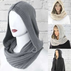 Moda yüz maskeleri boyun gaiter kadınlar kış tığ işi örgü kaput infinity fular açık rüzgar geçirmez sıcak uzun şal sarma