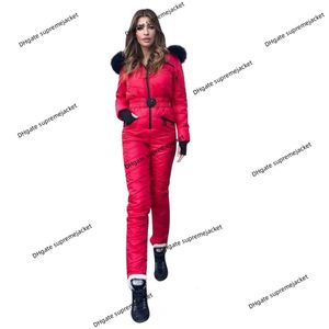 Winter Tracksuits designer jacket ski suit New One Piece Ski Jumpsuit Casual Thick Winter Warm Women Snowboard Skisuit Outdoor Sports Skiing Pant Set Zipper Suit
