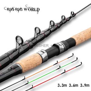 Båtfiskestavar BigBigworld Feeder Fishing Rod Telescopic Spinning Casting Travel Rod 3.3m 3,6m Vara de Pesca Carp Feeder 60-180G Polel231223