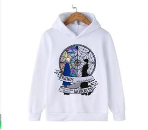 Sweatshirts 2023 الأربعاء Addams Hoodie Children أنا أكره الناس كرار كاريكاتير Kid Girl Boy Nevermore Sweatshirt Hoody Baby Disual