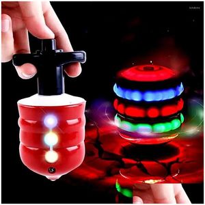 Party Favor 2pcs LED LIDY MUZYKA TOP Zabawy Dziecięce Dzień Dzień Chłopcy i dziewczęta Prezenty urodzinowe Wielkanocne Świąteczne Karnawał Pinata Drop Deliv Otczn