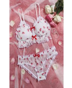 Reggiseni set sexy lingerie plus size in mesh prospettiva di biancheria intima set erotico donna039s reggisenceless reggeria sensual mujer7757469