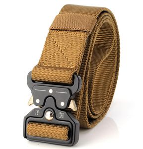 Ny ankomst Swat Equipment Army Belt Men039s Heavy Duty US Soldier Combat Tactical Belt Sturdy 100 Nylon Midjeband2453941